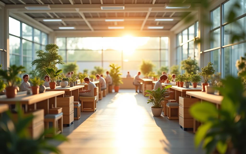 Eco-friendly sustainable miniature production facility