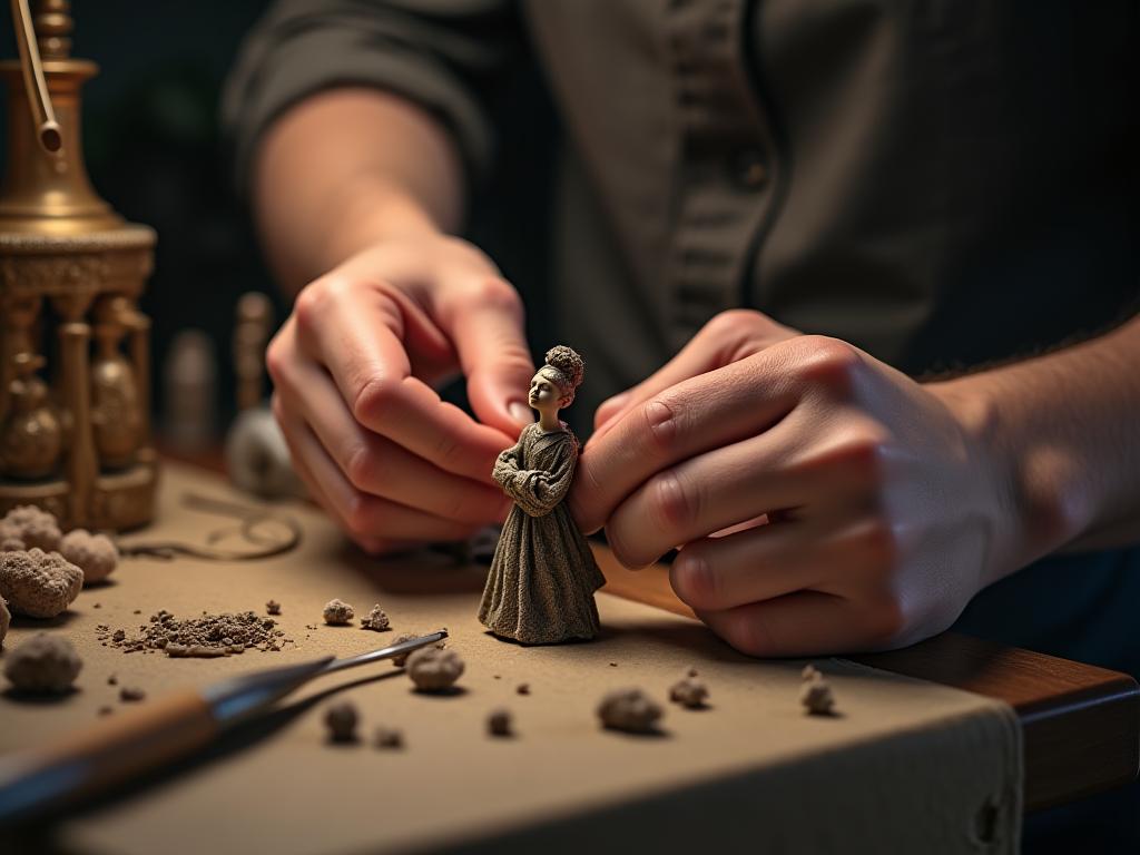 Professional vintage miniature restoration process